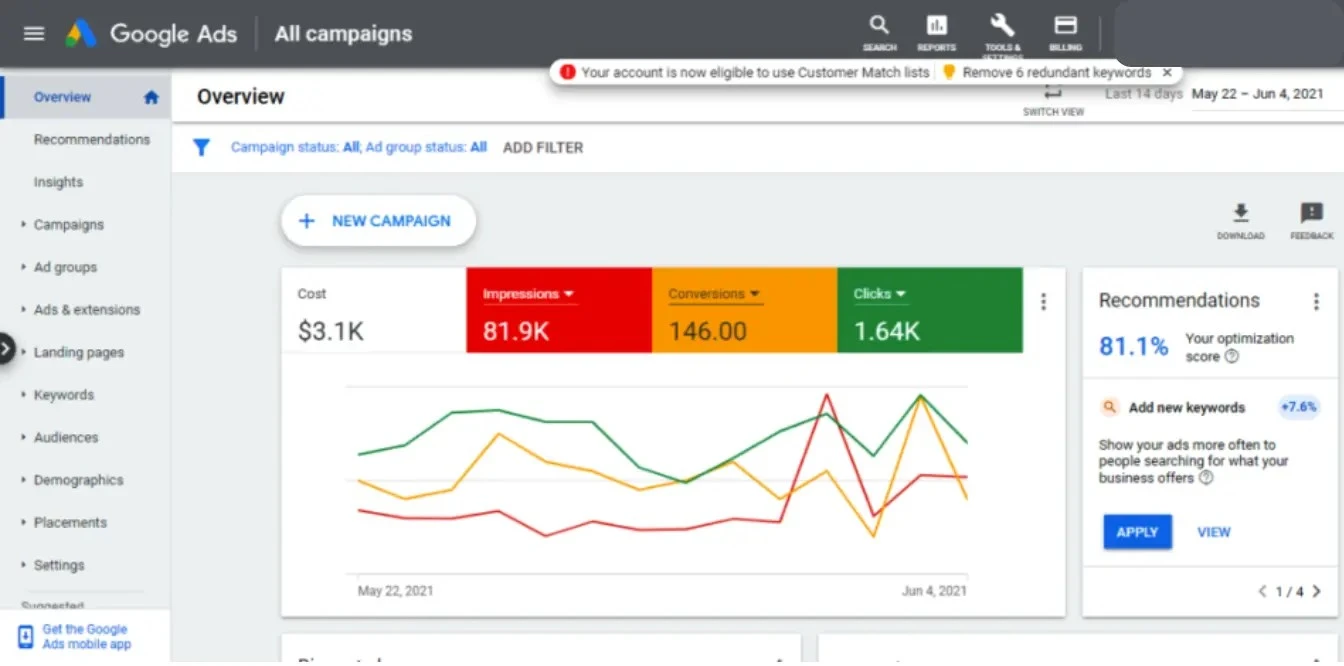 google ads bury