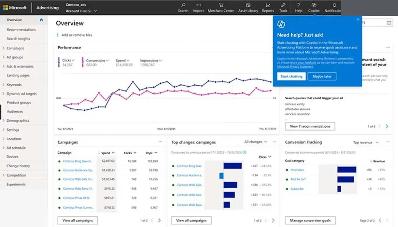 Microsoft Advertising bury