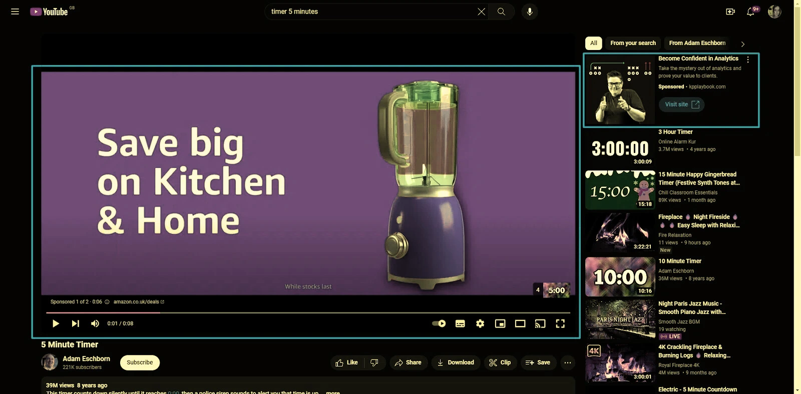 Youtube ads bury